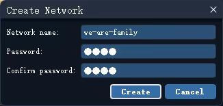 Enter network information