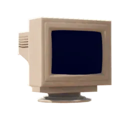 Black and White Monitor